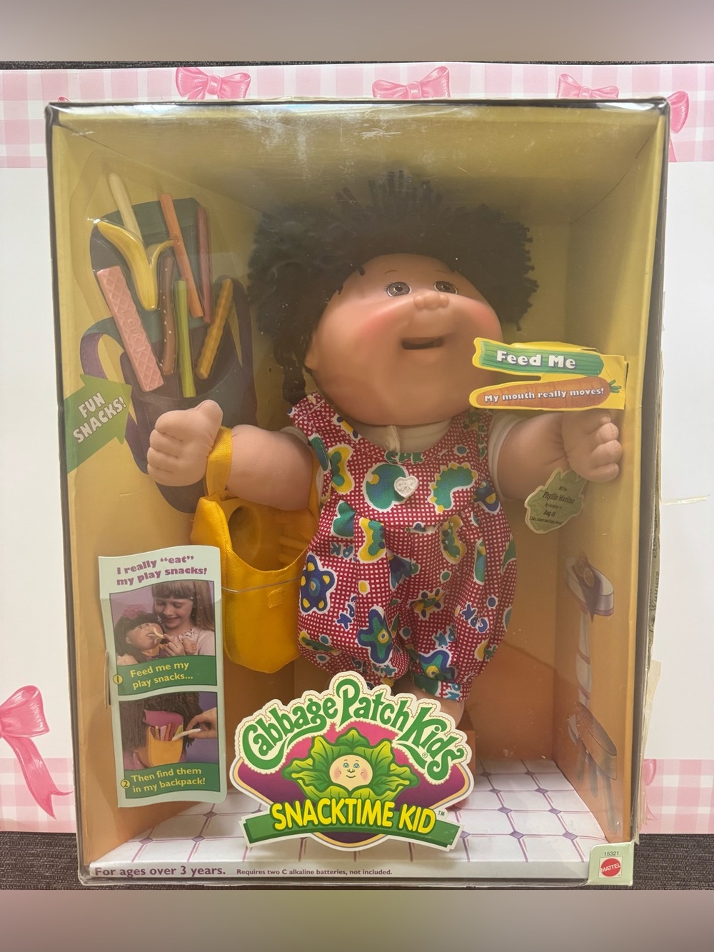RARE Vintage Cabbage Patch Snacktime Kid new in box